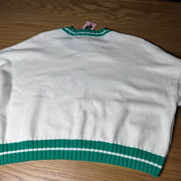 Sincerely Jules Lucky Embroidered St. Patrick’s Irish Green Sweater Size‎ L - Picture 5 of 8